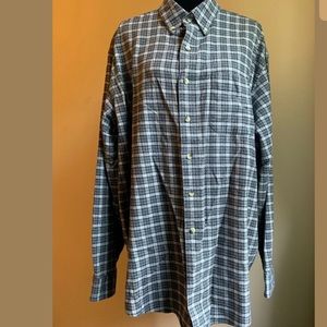Men’s L.L.Bean Plaid Long Sleeve Button-Front XL